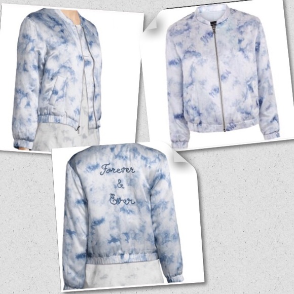 PAIGE “Forever And Ever” silk bomber jacket - Picture 3 of 8